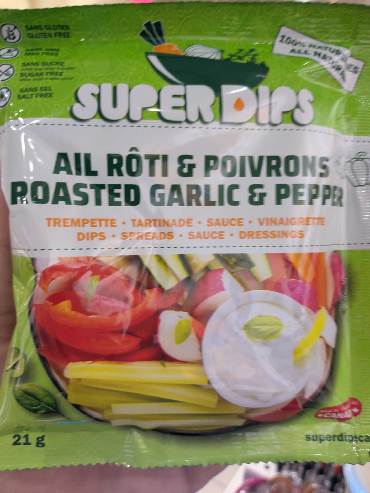 Mélange pour trempette, tartinade, sauce ou vinaigrette - SuperDips (TEL QUE VU DANS L' ŒIL DU DRAGON)