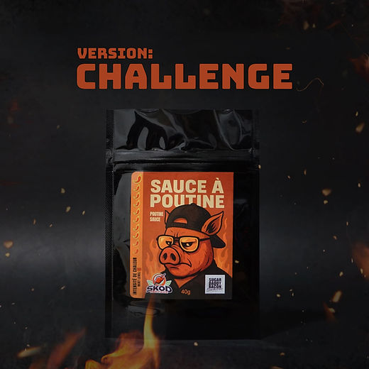 Sauce à poutine version Challenge, intensité 10 sur 10+, 40 g