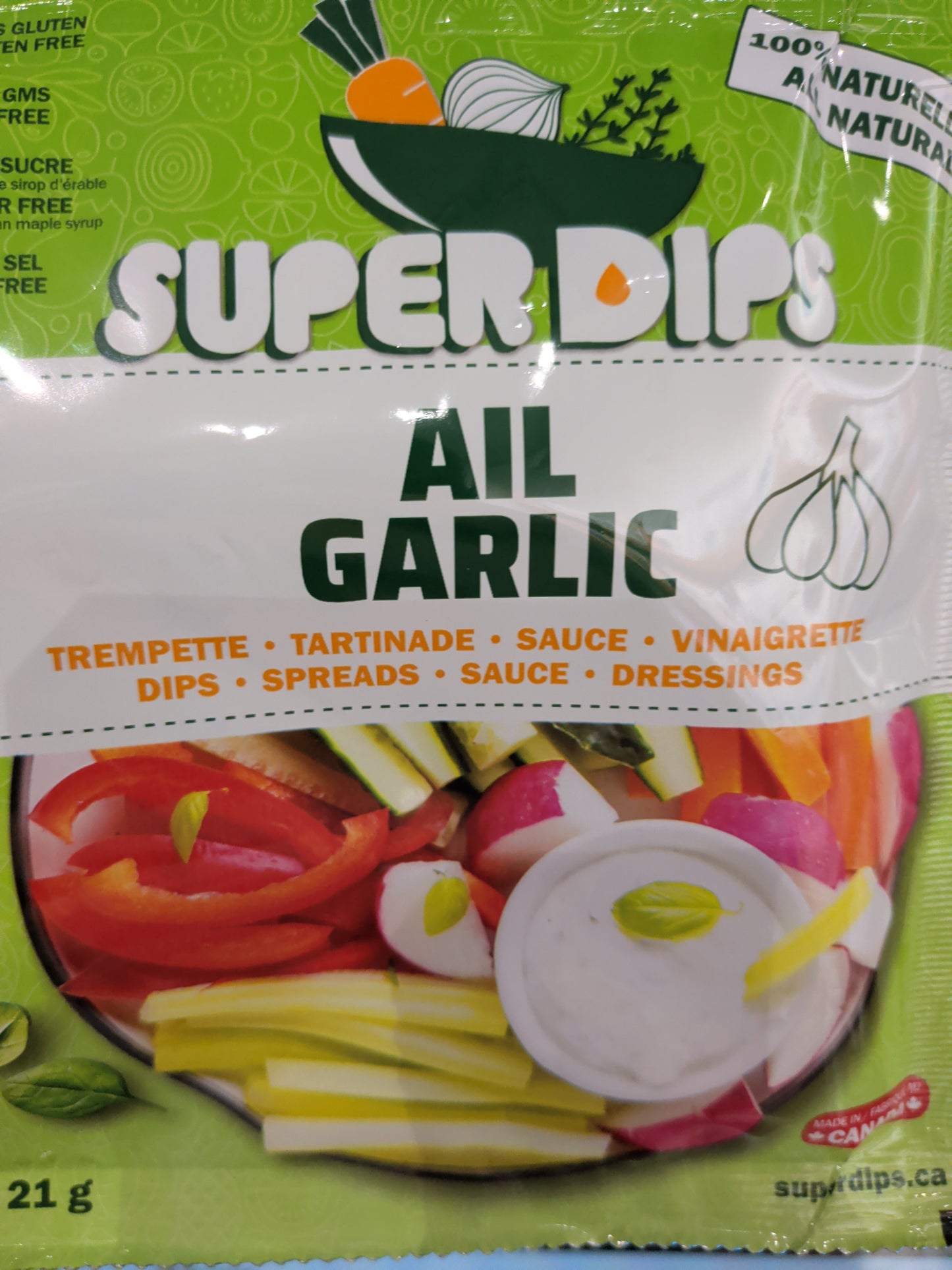 Mélange pour trempette, tartinade, sauce ou vinaigrette - SuperDips (TEL QUE VU DANS L' ŒIL DU DRAGON)