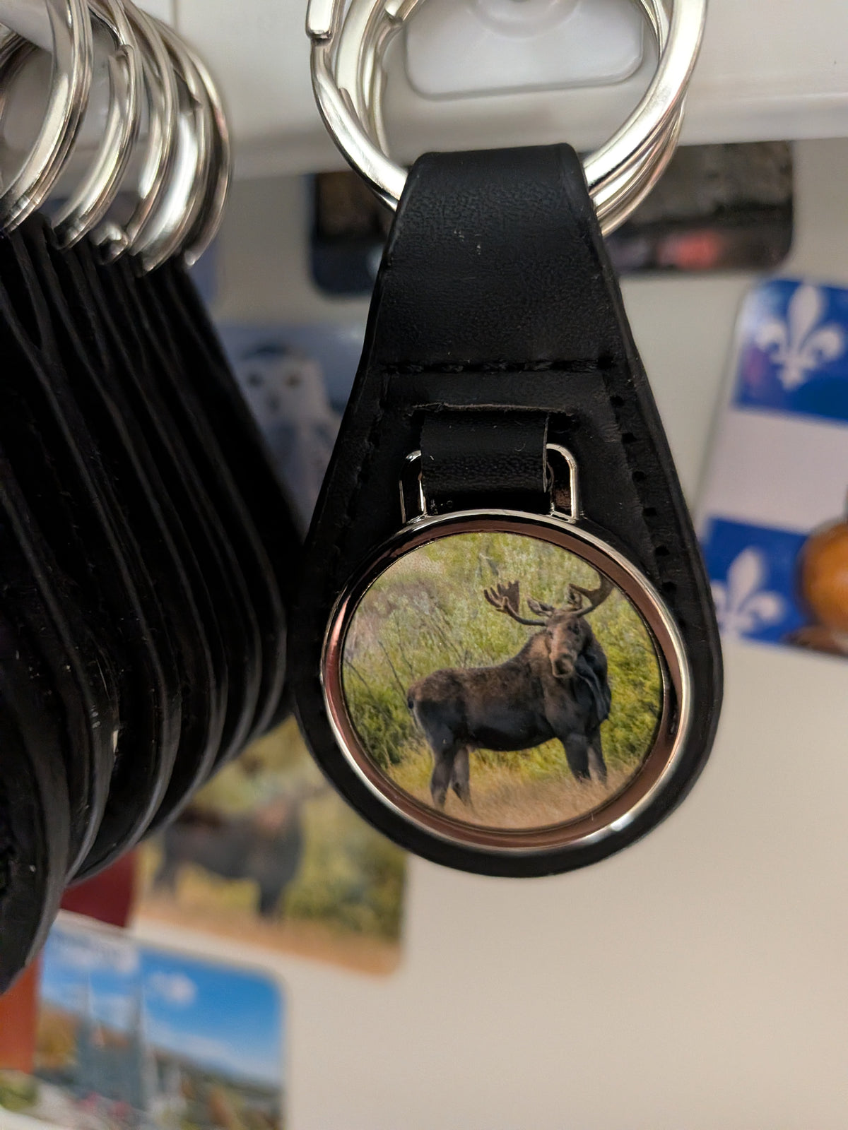 Porte-clé souvenir Québec/Canada (divers autres modèles sont disponibles en boutique)