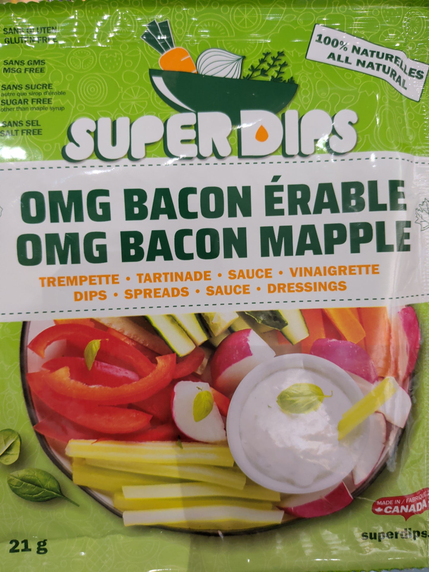 Mélange pour trempette, tartinade, sauce ou vinaigrette - SuperDips (TEL QUE VU DANS L' ŒIL DU DRAGON)