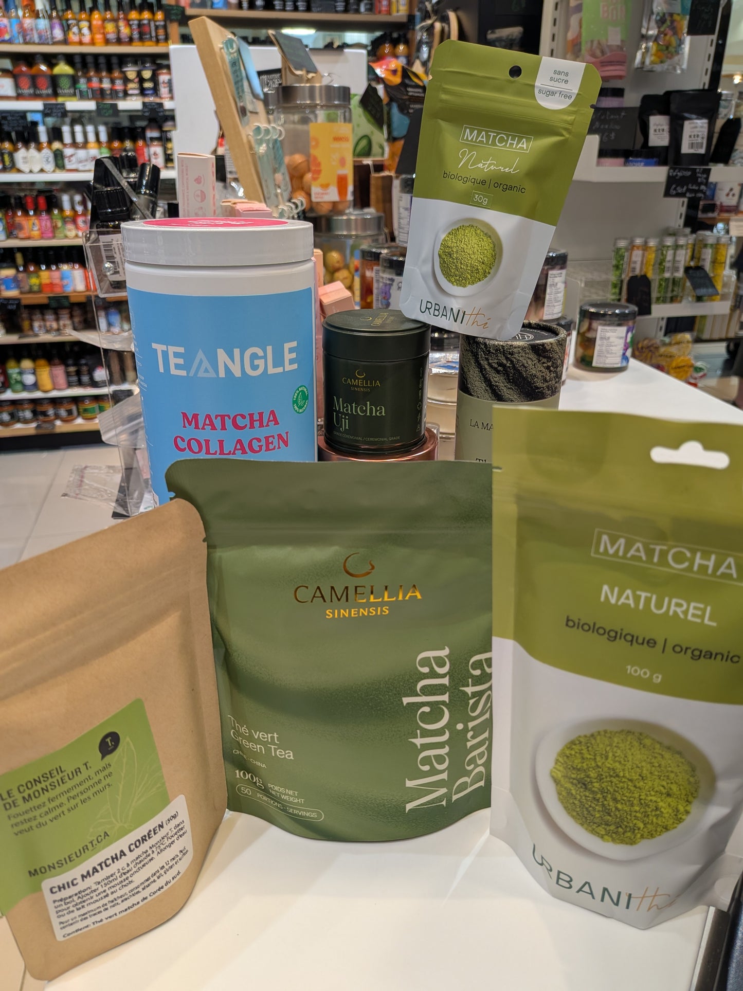 40 formats/saveurs de Matcha