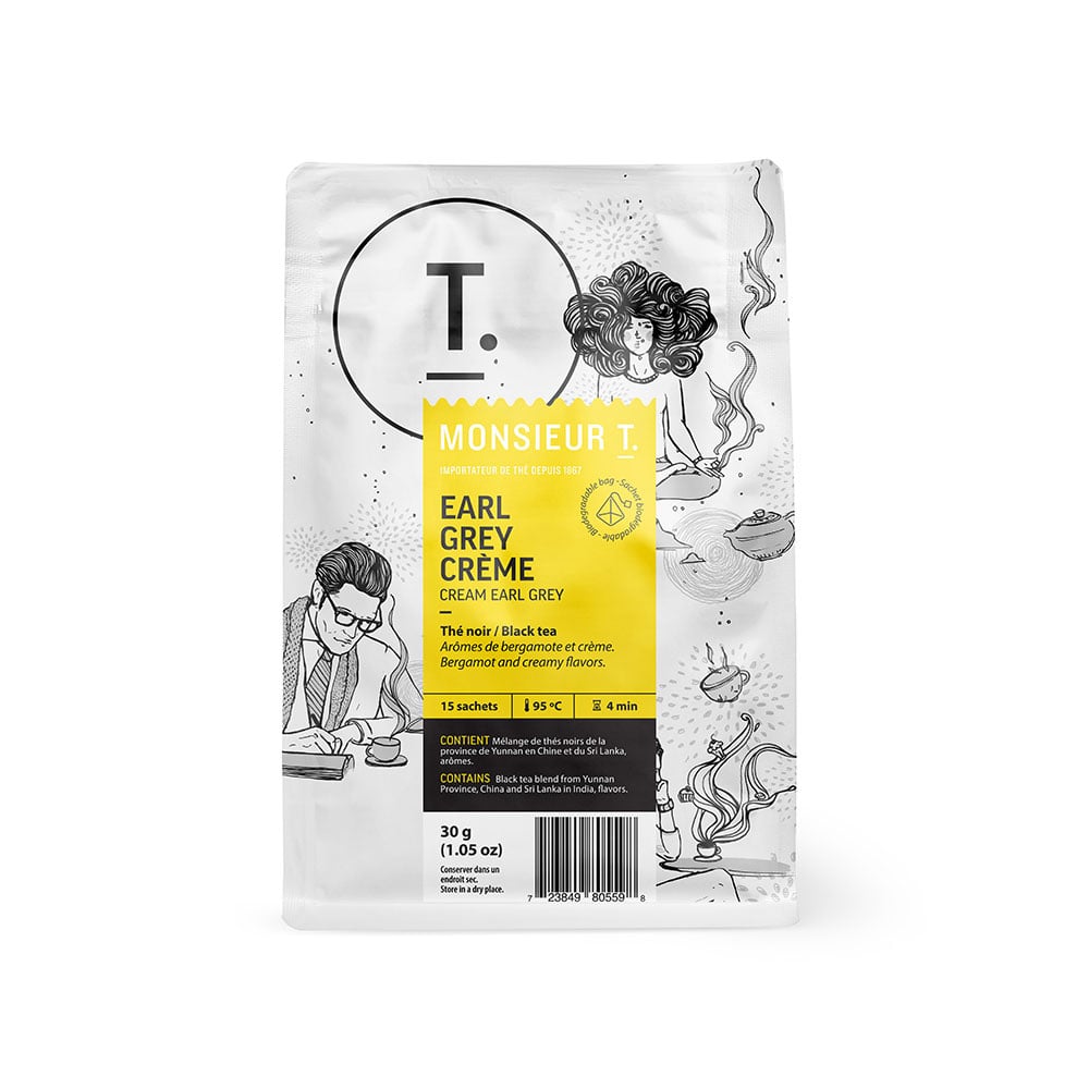 Thé Earl Grey Crème- Monsieur T. (15 sachets)