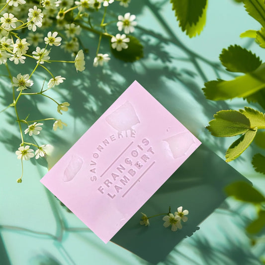 Savon au lait de brebis (100 g) - fleurs blanches des champs François Lambert (#35)