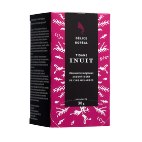 ASSORTIMENT de 5 saveurs - Tisane Inuit - Délice boréal